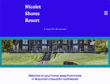 Tablet Screenshot of nicoletshores.com